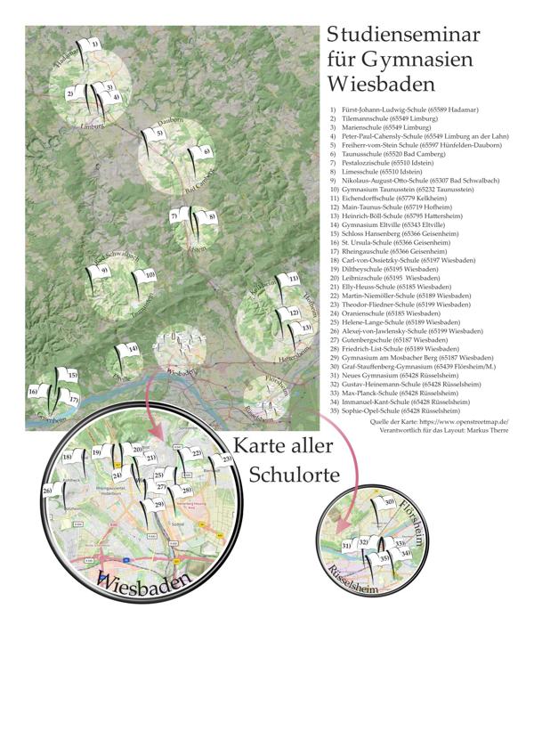Karte Ausbildungsschulen